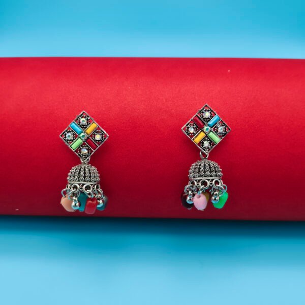 Oxidized Multicolored Earrings